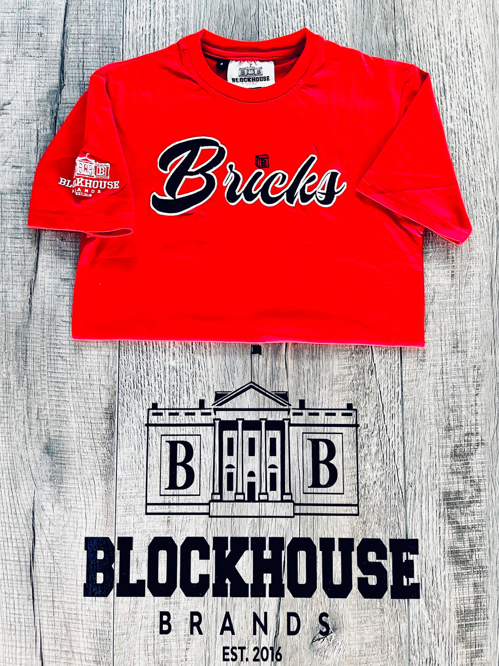 Bricks Collection - Red, White & Black Tee