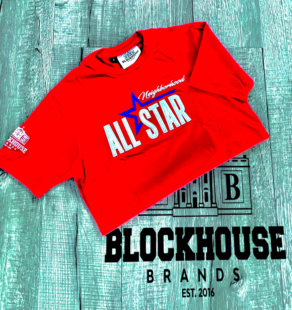 Neighborhood All Star Tee - Red & White